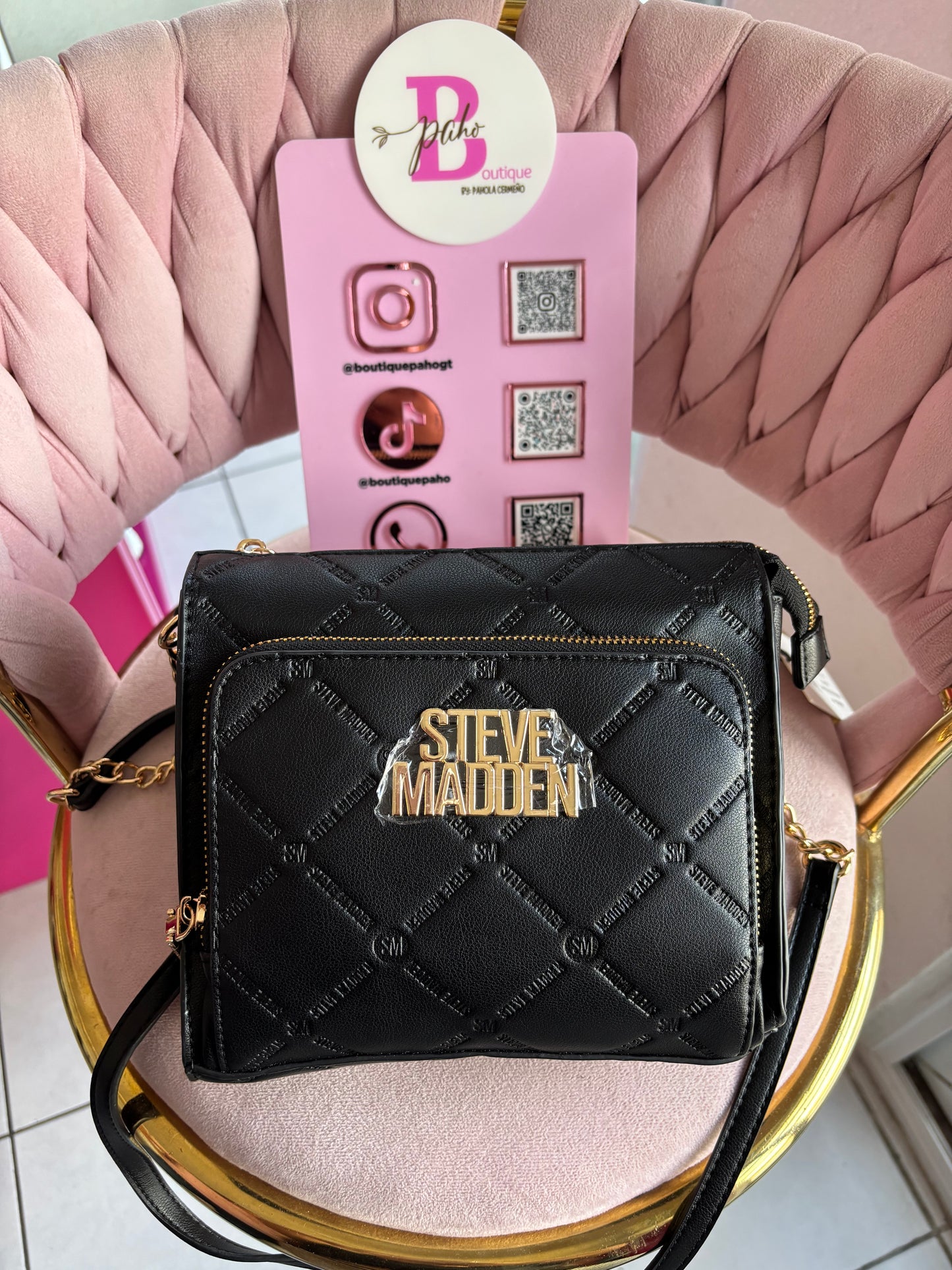 BOLSO STEVE MADDEN NEGRO ORIGINAL