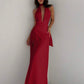 VESTIDO LARGO ROJO