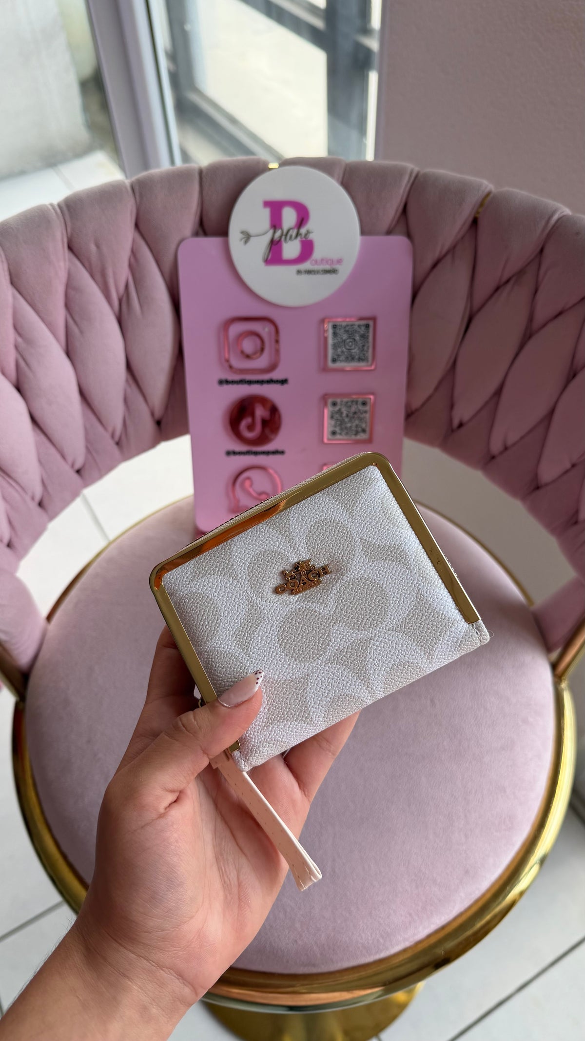BILLETERA COACH BLANCA DUPE