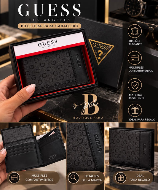 BILLETERA GUESS CON ESTAMPADO CABALLERO ORIGINAL