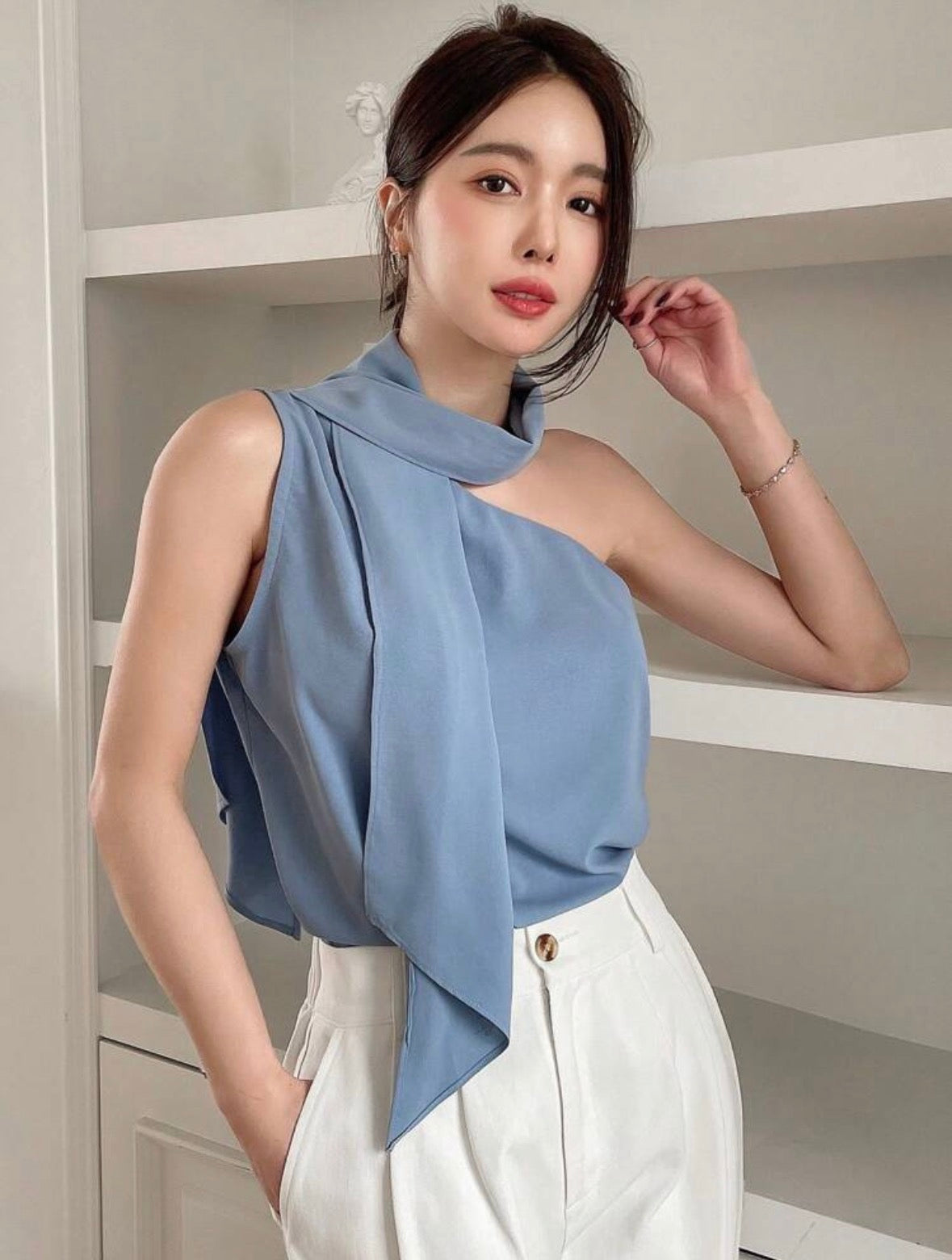 BLUSA CELESTE