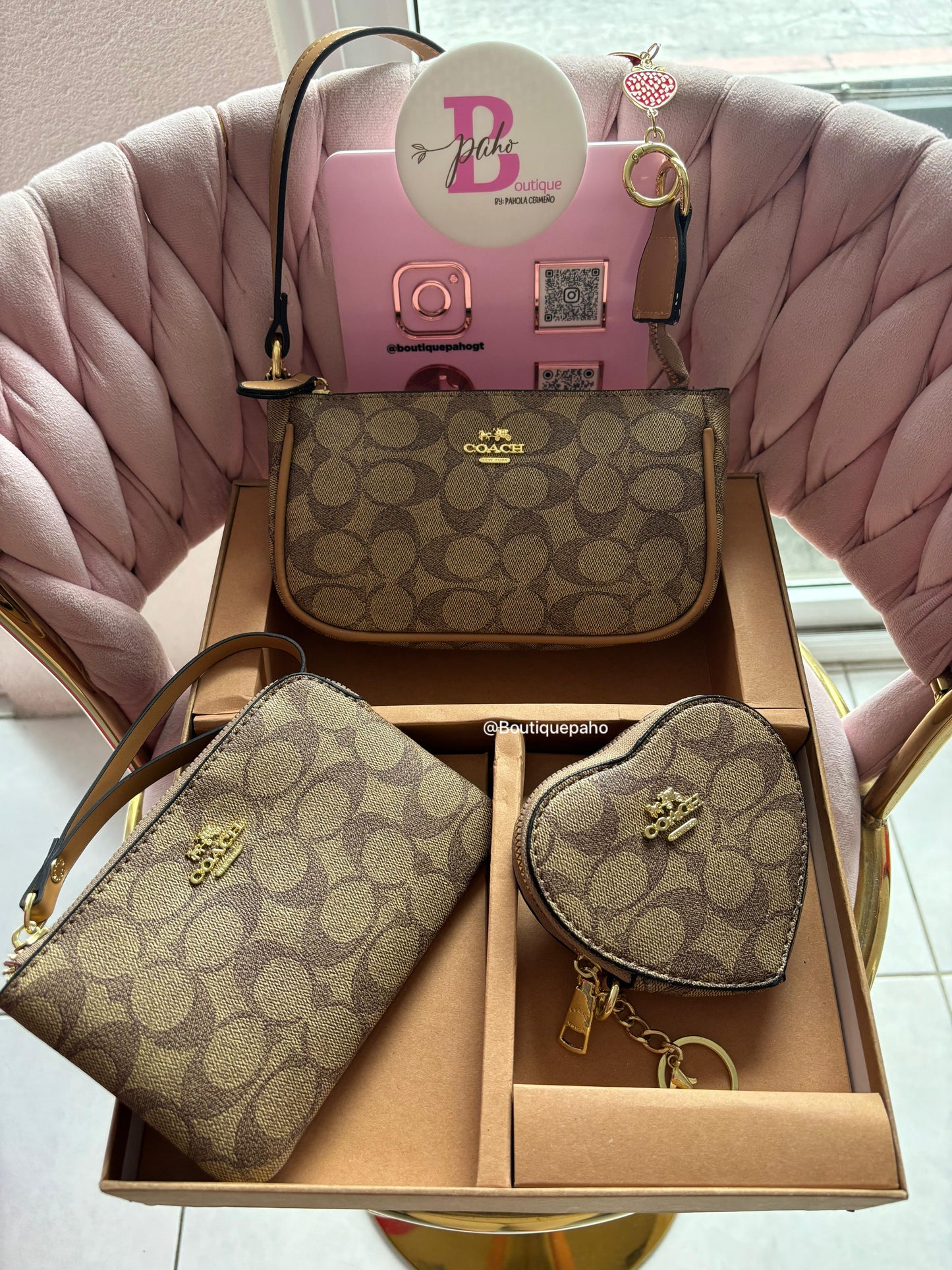SET 3 PIEZAS COACH KHAKI