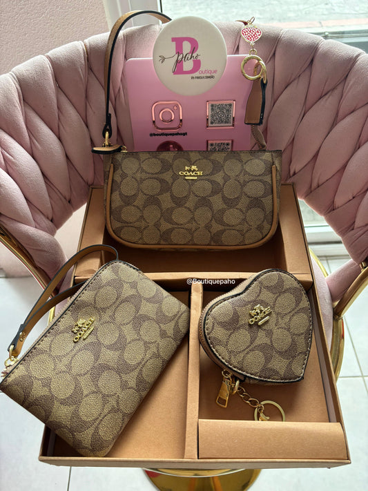 SET 3 PIEZAS COACH KHAKI