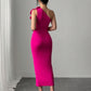 VESTIDO FUCSIA LARGO
