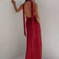 VESTIDO LARGO ROJO