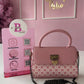 BOLSO MINI CUTE DE CANDADO CORAZÓN BLUSH KISS ORIGINAL