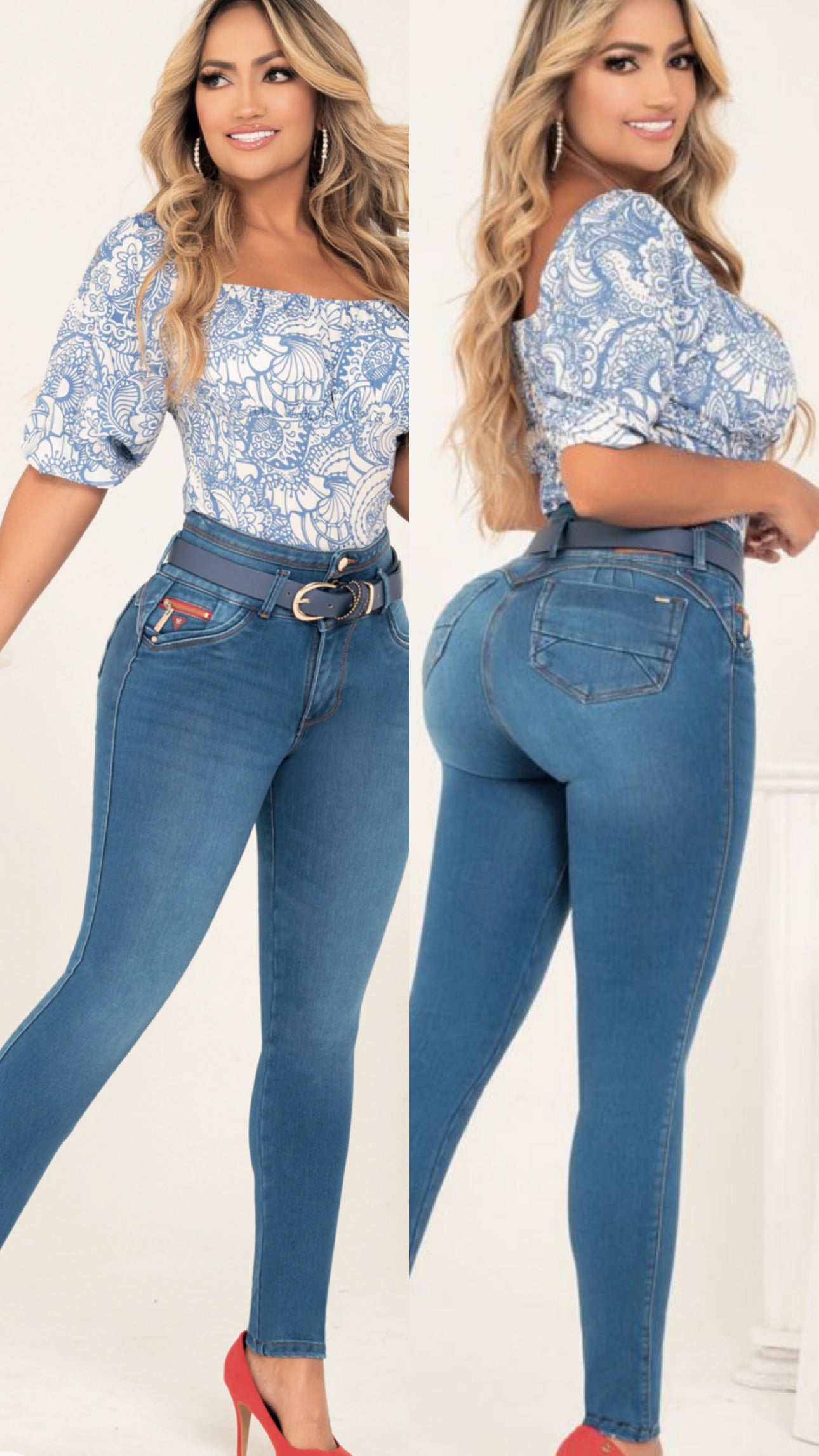 JEANS COLOMBIANO CON BOLSO