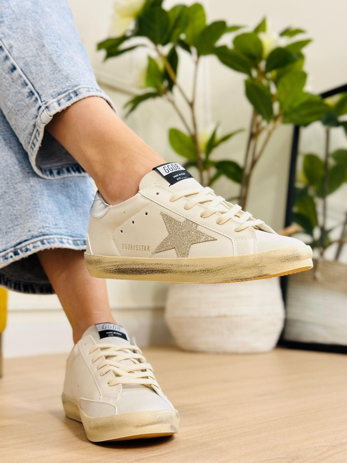 GOLDEN GOOSE LATE/ORO/PLATA DUPE