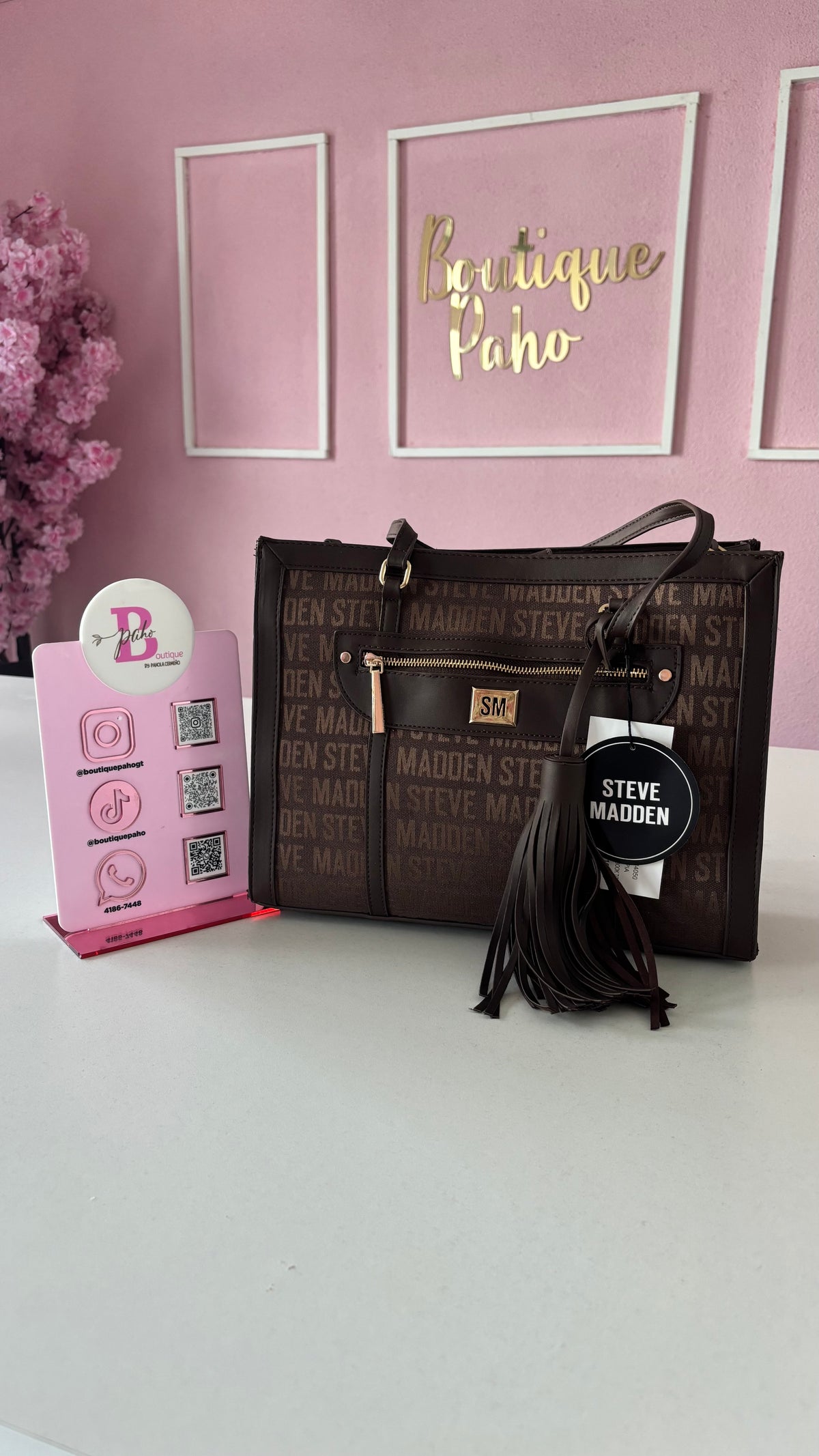 BOLSO STEVE MADDEN CON COLGANTE ORIGINAL