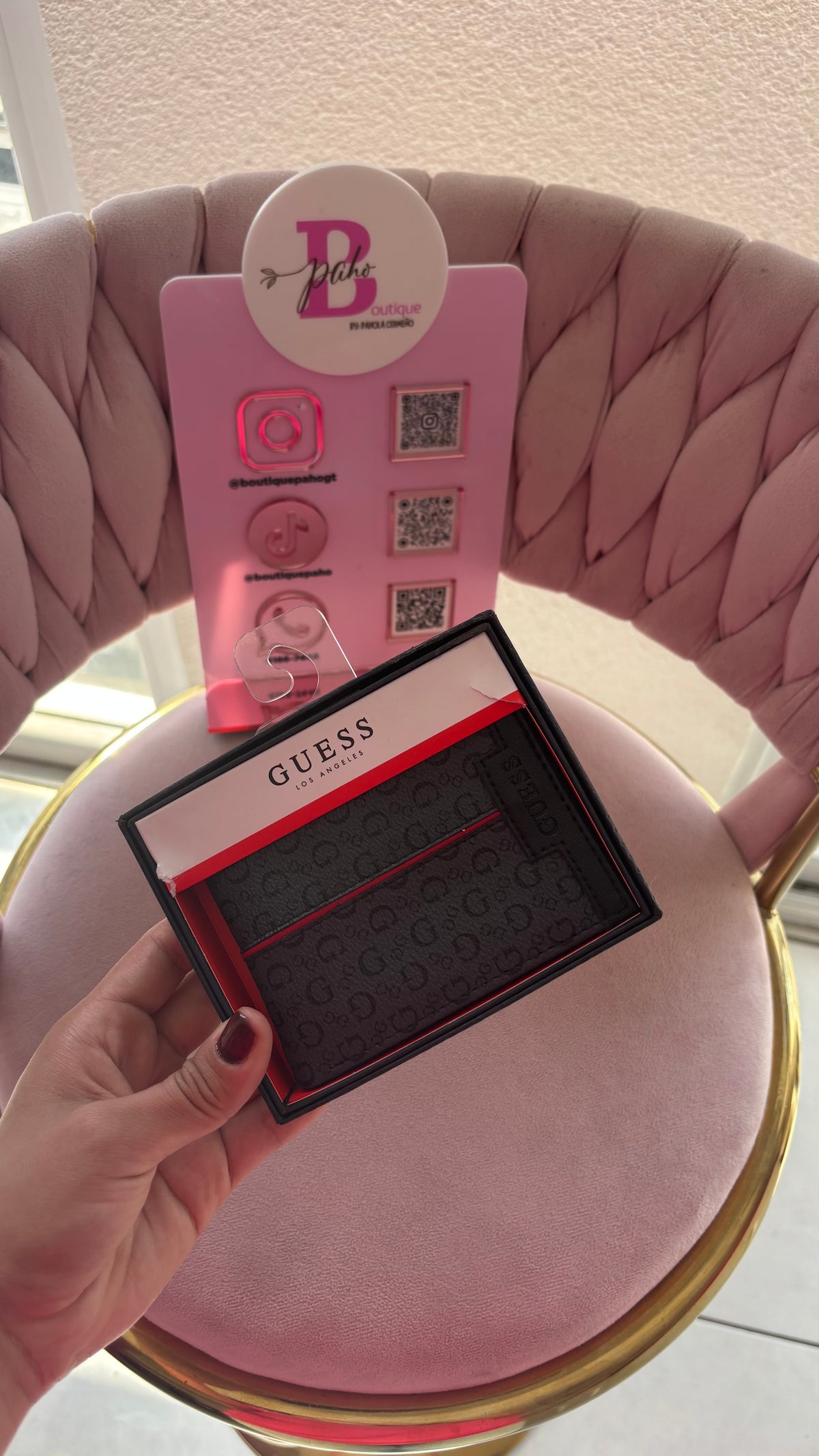 BILLETERA GUESS NEGRA CABALLERO