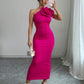 VESTIDO FUCSIA LARGO
