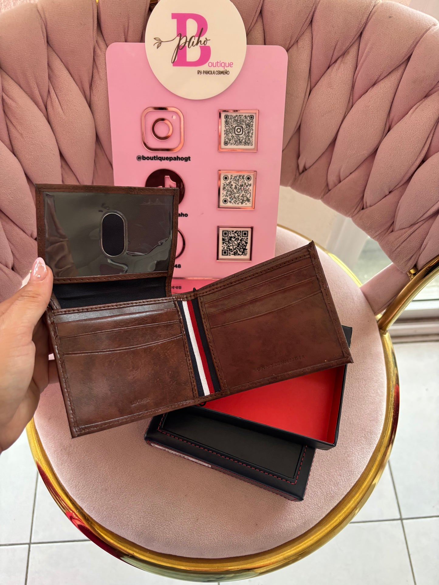 BILLETERA TOMMY HILFIGER CABALLERO CAFÉ