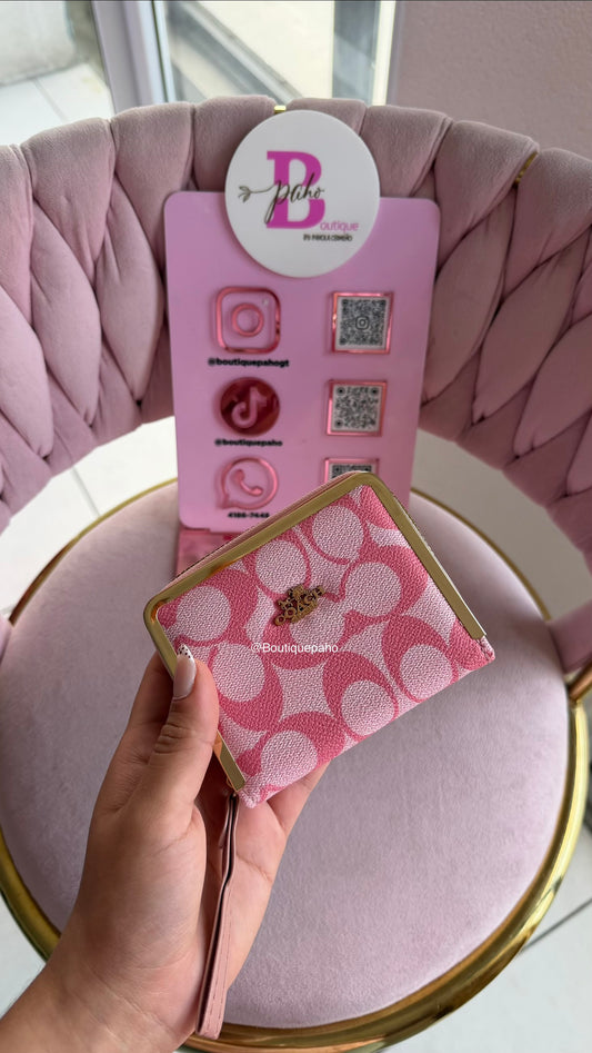 BILLETERA COACH ROSA DUPE