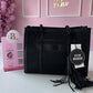 BOLSO STEVE MADDEN NEGRO CON COLGANTE NEGRO ORIGINAL
