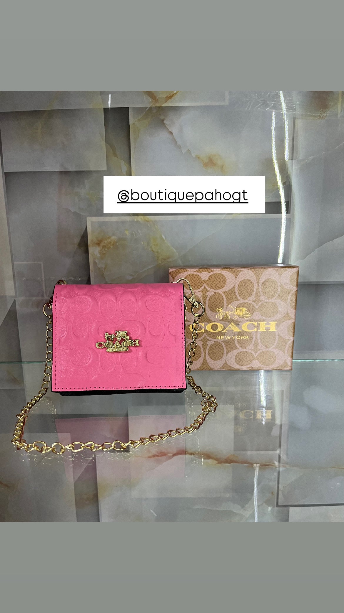 BOLSO MINI COACH FUSCIA