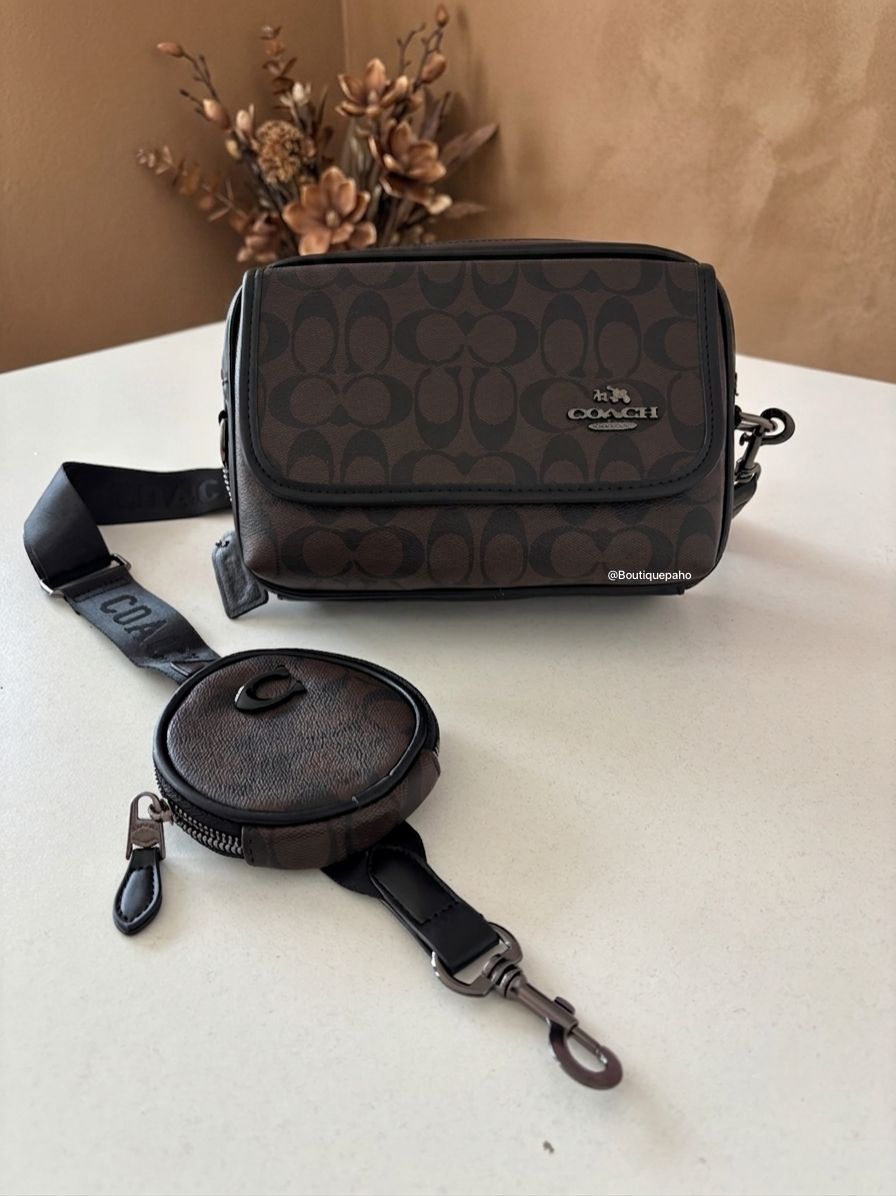 BANDOLERA COACH COLOR CAFÉ