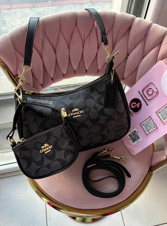 BOLSO COACH NEGRO DUPE