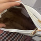 BOLSO COACH BLANCA CON MOÑO DOBLE CORREA DUPE
