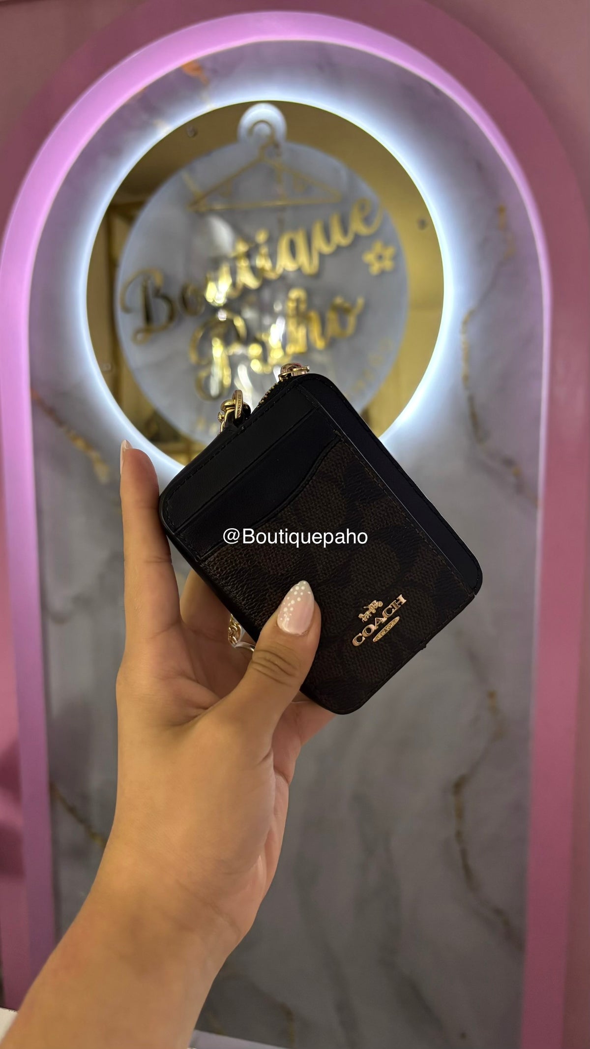 BILLETERA COACH NEGRA ORIGINAL