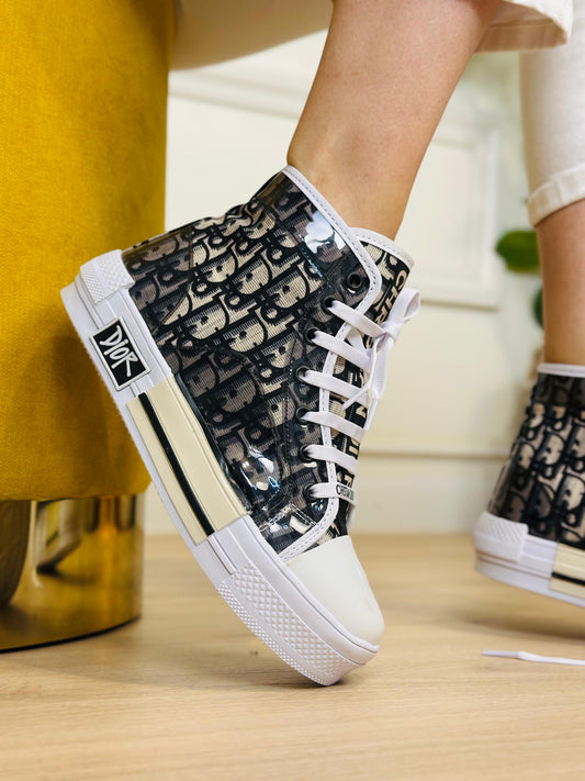 TENIS DIOR ALTOS NEGROS DUPE