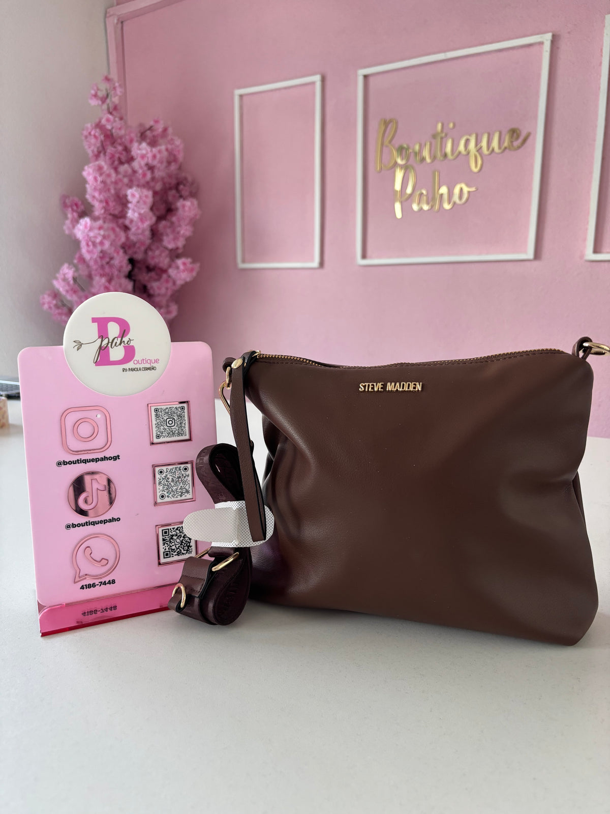 BOLSO CROSSBODY STEVE MADDEN CAFÉ ORIGINAL