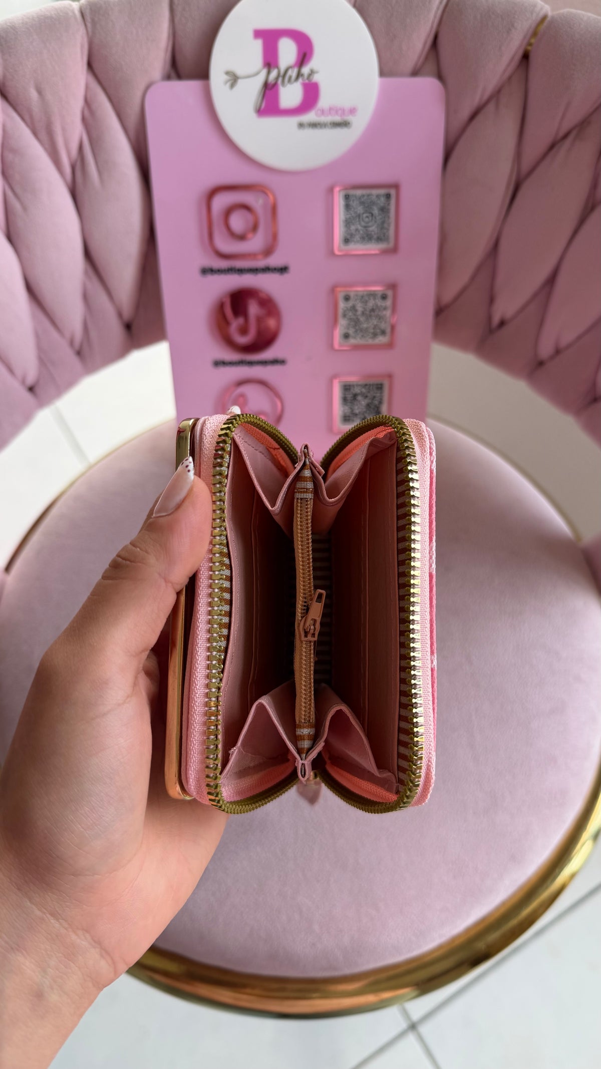 BILLETERA COACH ROSA DUPE