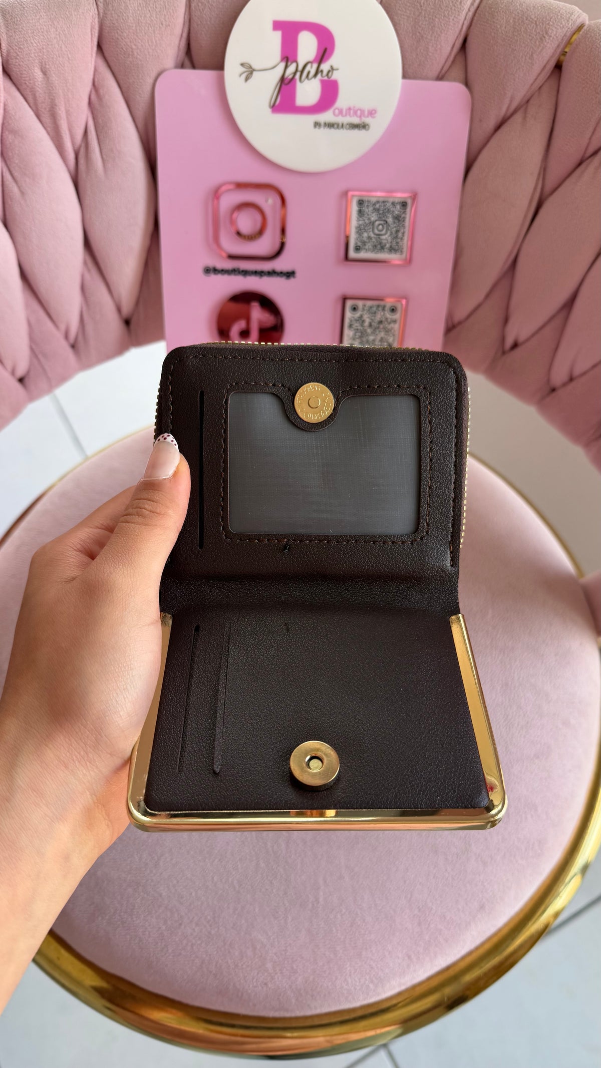BILLETERA COACH CAFÉ DUPE