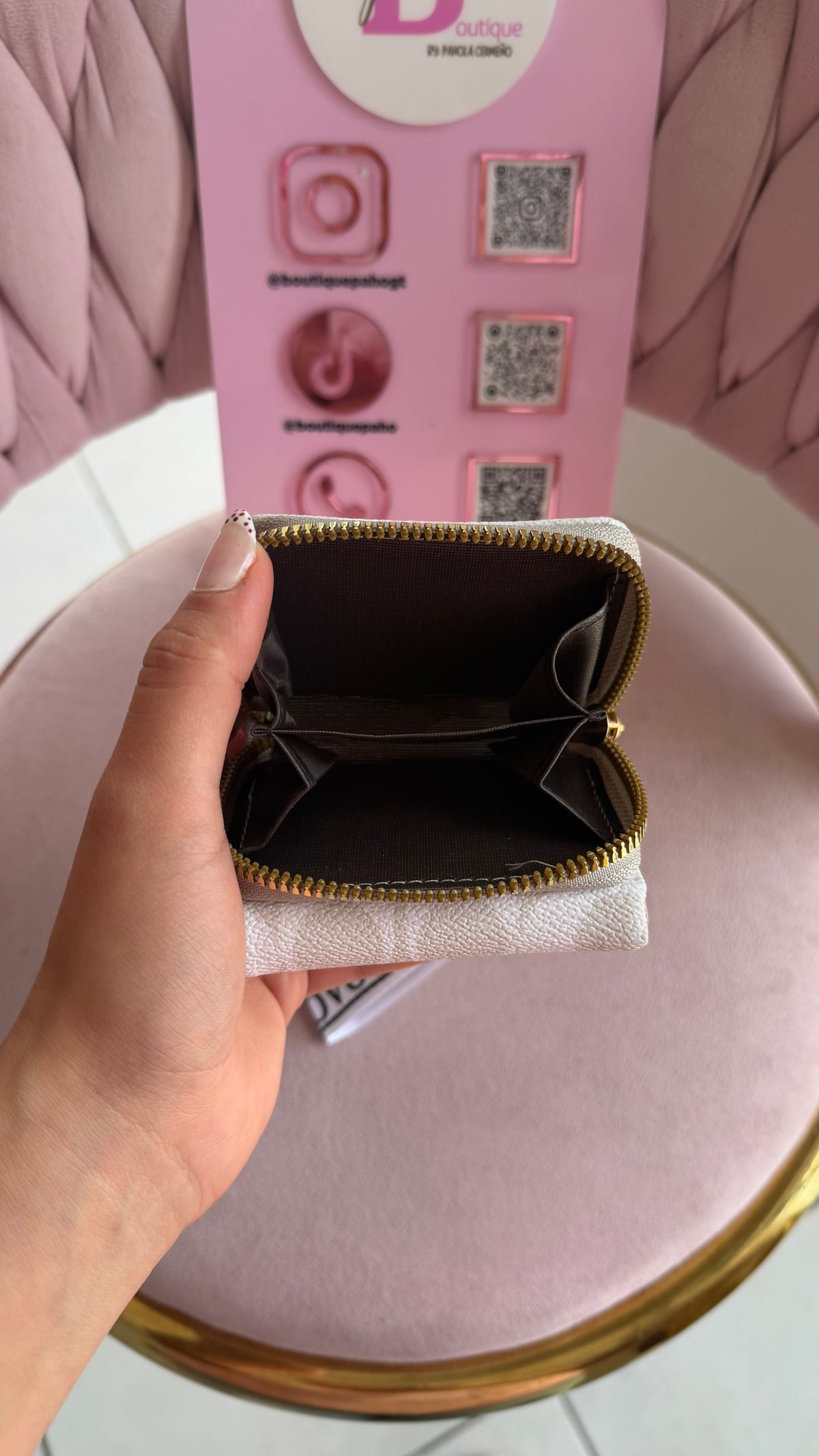 MONEDERO COACH BLANCO DUPE
