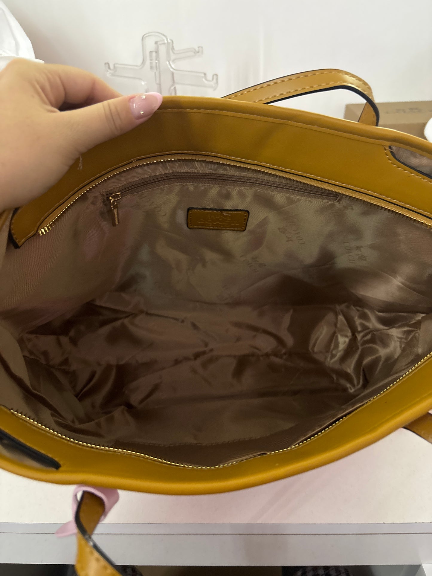 BOLSA COACH ROSA GRANDE DUPE