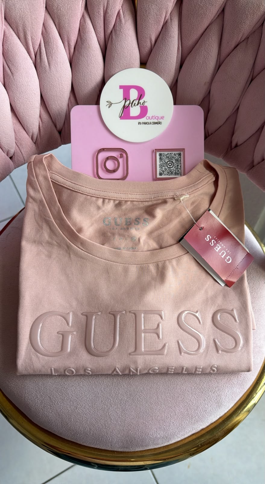 BLUSA GUESS ROSADA ORIGINAL