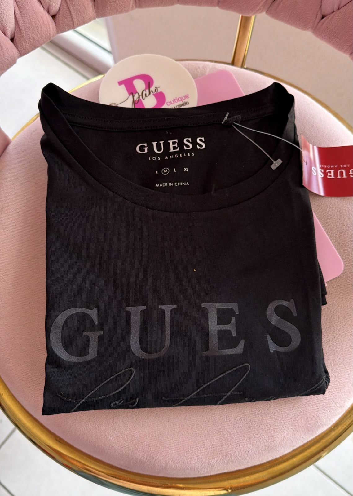 BLUSA GUESS NEGRA ORIGINAL LOS ANGELES