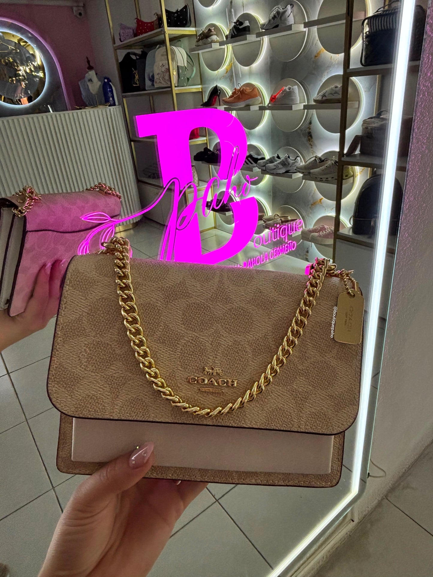 BOLSO COACH BEIGE ORIGINAL