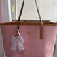 BOLSA COACH ROSA GRANDE DUPE