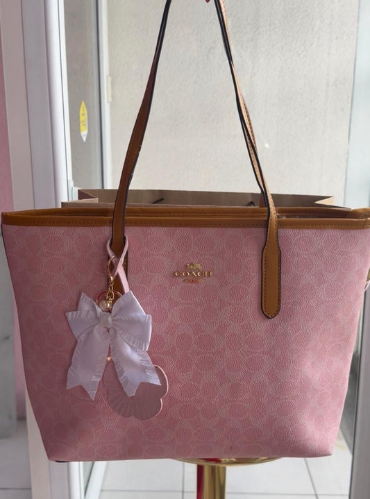BOLSA COACH ROSA GRANDE DUPE